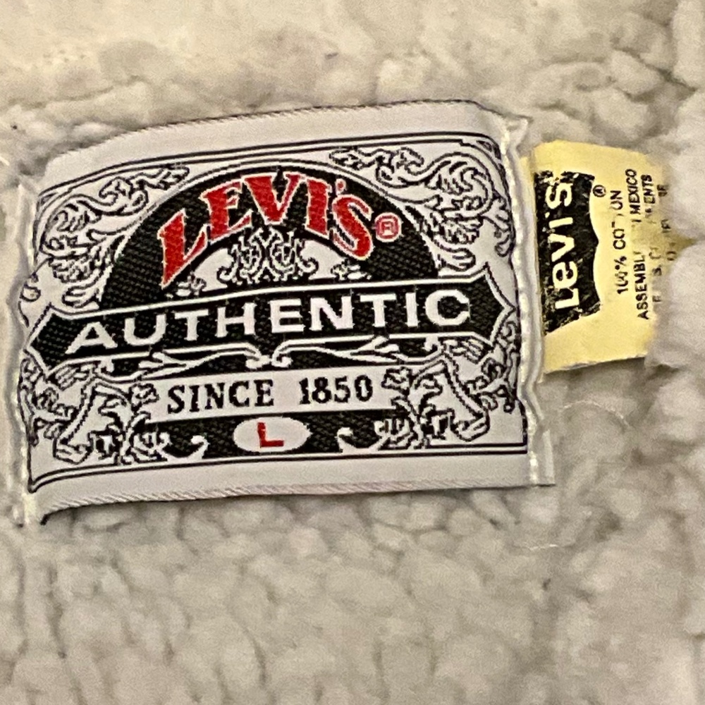 Vintage Levis Mens Sherpa Lined Truckers Jacket size Large - Picture 2 of 9